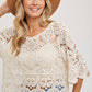 CROCHET LACE TOP