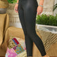 CURVY SIZE FAUX LEATHER LEGGINGS