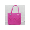 Summer Rubber Tote Solid Color Jelly Beach Bags