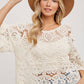 CROCHET LACE TOP