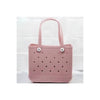 Summer Rubber Tote Solid Color Jelly Beach Bags