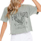 Free Bird Vintage Graphic Crop Tee