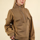 Contrast Henley Sweatshirt
