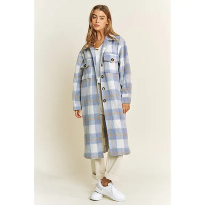 Checkered Fluffy Plaid Jacket