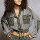 Grey Multi Crochet with Patch
