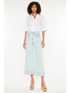 Curvy High Rise Cropped Wide Leg